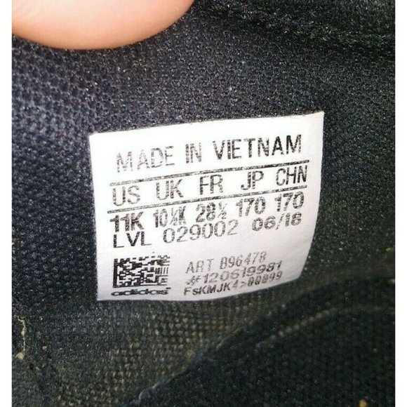 Adidas Explosive Ignite B96478 Kids Size 11K Basketball Black/White/Green SH2 - Picture 4 of 5